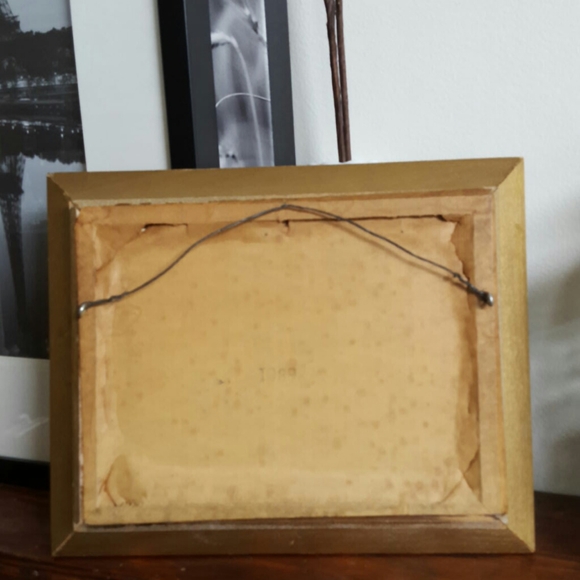 FRANKLIN PICTURE FRAME CO Wall Decor Vintage Framed Franklin Foil